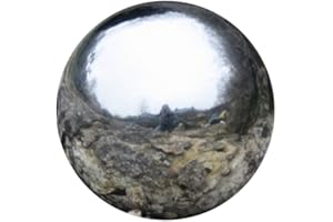 Mel-O-Design 6 Stück Deko Kugeln Silber aus Edelstahl Durchmesser 6 cm