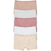 HNX UNDERWEAR 5'li Pamuklu D&uuml;z Renk Kadın Boxer K&uuml;lot Kahve-Beyaz-Vizon-Ekru-Ten L hnxNM6217