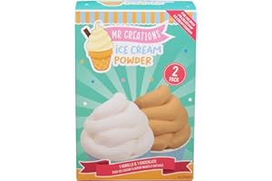 Fizz Creations Mr Creations Ice Cream Station Ice Cream Powder. 2 Pack Includes Vanilla and Chocolate Flavours.