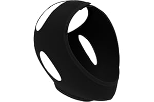 Funzhan Schwarz Nylon Gesichts lifting Gürtel Gesichts kinn gurt Doppel-Kinn-Reduzierer V-Linie Hebe maske Gesichts-Schlankheits-Gurt-Gürtel-Bandage Wieder verwendbar V-Line-Gesichtsform-Gerät