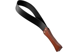 Paddle en Cuir Avec Poignée en Bois Antidérapante, Paddle Pour Selle de Dheval, Aide à l'entraînement du Cheval, Paddle Pour Selle 48cm/19in.