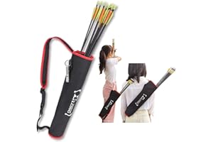 ELONG OUTDOOR Elong Köcher für Pfeile, Bogenschießen, Rückenpfeil, Köcherhalter, verstellbar, für Compound-Recurve-Bogen, Jagd, Zielübungen für Jugendliche und Erwachsene