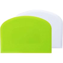 Set 3 Grattoirs à Pâte Vicloon - En Plastique Et Acier Inoxydable, Avec Marques De Mesure