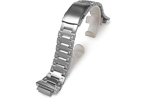 Korlexchi Metalowy Pasek do Zegarka dla Mężczyzn Kompatybilny z Casio GM-2100, Bransoleta do Zegarka Kompatybilny z G-shock GM2100B-3A, Stali Nierdzewnej 316