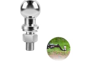 AKONE Bola de bola para remolque, bola de enganche de remolque, 50 mm, rótula de arrastre, para carril de hasta 3,5 toneladas