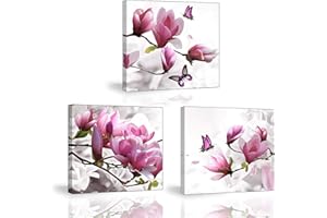 PIY PAINTING Quadro Orchidea Fiori Decorazione Murale， Stampe e Quadri su Tela Stampe Artistiche Pittura Tela Wall Art Staffa Regalo per Il Tuo Amante Natale e Famiglia Home Room Decor 3x30x30cm