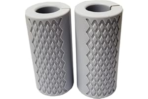 qibylift Pull Up Bar Thick Bar Adapter, Weight Grip Bar Fit for Standard Barbell - Dumbbell Handle Grips, Silicone Rubber Barbell Grips for Weight Lifting Cable Attachments & Fitness Training