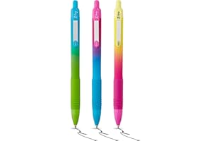 Zebra Pen Z-GRIP Soft Touch Black Ink Ballpoint Pens 3pk - 1.0mm Medium Point Retractable Pens with Clip, Smooth Writing Pens with Comfort Grip - 3 Pens Multipack (Ombre Barrel)