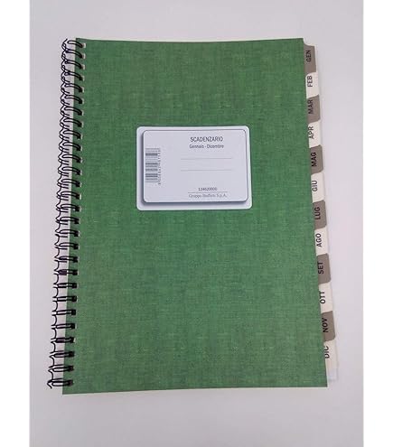 Scadenzario Edipro Gennaio-Dicembre - Formato A4, 36 Fogli, Spirale - Foto 6