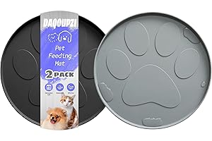 FZSECRIU 2 Piezas Alfombra comedero Perro，Alfombrilla comedero Perro，Alfombra comedero Gato，Alfombra Perro，Alfombra Gato，Alfombra Perro comedero