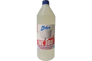 Disincrostante per cassette wc, azione anticalcare e dissolvente WC300 1flacone x 1000ml, Concentrato - Midor