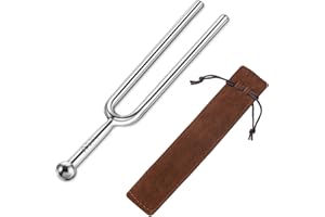 EUYKQNOI 1 Stück Stimmgabel 440 hz, 440 Hz Stimmgabel aus Edelstahl, Mit Fleece-Kordelzugtasche, Für Standard-Instrumente, Geigen, Gitarren Tuner-Equipment