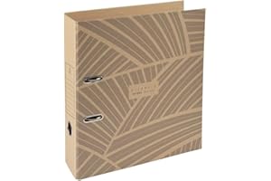 Exacompta - Réf. 53847E - 1 Classeur à levier A4 Prem'Touch ETERNECO - Dos de 70 mm - Mécanique 75 mm - Dimensions extérieures : 32 x 29 x 7 cm - Format à classer A4 - 2 visuels assortis