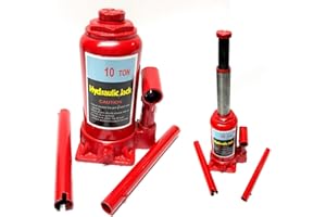 GENERICO Cric Crick Idraulico Per Auto A Bottiglia Sollevatore Martinetto 10 Tonnellate