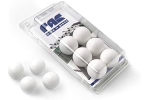 FAS PENDEZZA Blister 10 Palline Calcio Balilla - Set di 10 Palline, Diametro 34 mm, Peso 19 g, Compatibili con Biliardini e TamTam