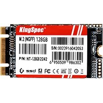 Kingspec SSD 128GB, M.2 SATA 2242 SSD - 3D NAND Flash, Unidad de