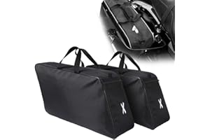 FTKDMT Motorrad Satteltasche, Gepäcktasche Innentasche, weiches Innenfutter Satteltaschenfutter für Harley Touring Modelle mit harten Satteltaschen und Ledersattel 1980–2017