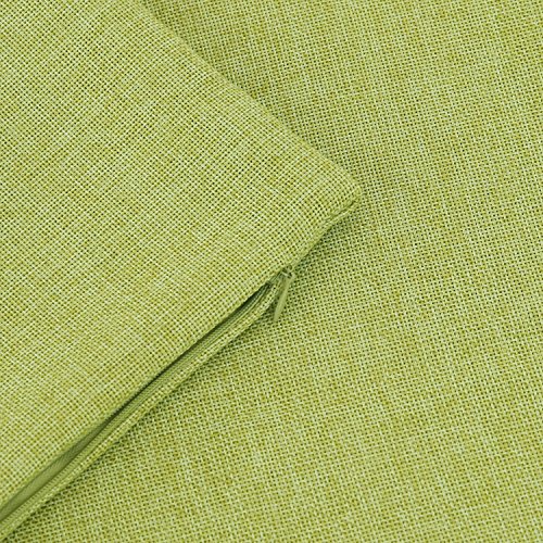 Deconovo Kissenhülle Leinenoptik Kissenbezüge Sofa Dekokissen 45×45 cm Grün 4er set - 5
