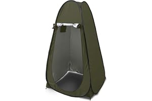 SANHENG Tienda plegable portátil, refugio de pesca, ideal para camping, baño, ducha, vestuario, privacidad, tienda de campaña para 1 persona