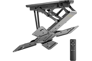 my wall HL40ML klappbare motorisierte Deckenhalterung mit Fernbedienung für TV 23-55 Zoll (58 cm - 140 cm), VESA 100x100, 200x200, 300x300, 400x200, 400x400