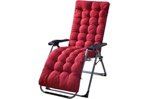JTBDWOSK Liegestuhl Auflage, Dicke Lange Gartenliegen-Auflage Sofapolster Relaxliegenauflage für draußen, Terrasse, Sonnenliege, Ersatz-Schaukstuhl, Sitzbezug,Bank, Liegestuhl, Kissen,6