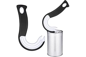 PLANDLELEE Dosenöffner, J förmig Küchenhelfer, Ring Pull GlasÖffner, Konserven Öffner, Haken Dosenöffner, Glasöffner Deckelöffner Flaschenöffner Leicht zu öffnen für Dosen mit Verschlussringen（1 Stück）