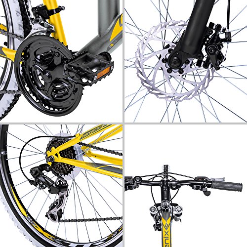 Bergsteiger Phoenix 26 Zoll Mountainbike, Fully, Scheibenbremsen, 21 Gang Shimano - 9