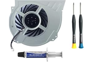 ElecGear Interner Lüfter für PS4 Pro, Playstation 4 Pro CUH-7xxx CPU Replacement Ventilator Kühler Reparatur Ersatzkühler Cooling Fan, Thermo Paste und Driver Set