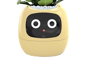 Tuxxjzm Plantador Inteligente, Maceta Inteligente - Maceta Inteligente | Haz Que Cultivar Plantas Sea fácil y Divertido, interacción con Gestos, Encantador