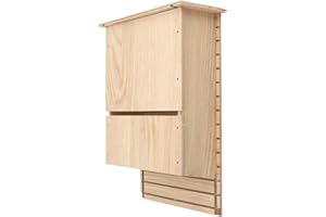 TOPINCN Composite Wood Bat House, Weatherproof, Easy to Install, Environmental Friendly, Ideal Space, Prime Material, 510g