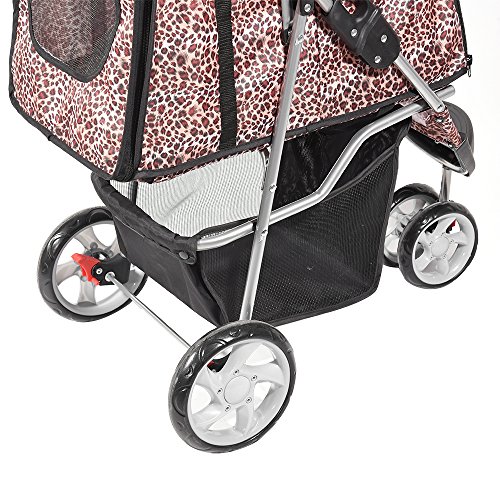 Panana-New-Pet-Travel-Stroller-Cat-Dog-Pushchair-Trolley-Puppy-Jogger-Carrier-Three-Wheels