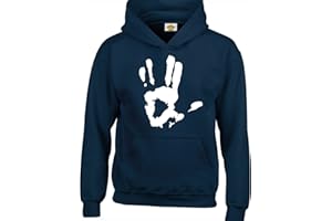 Crown Designs Live Long & Prosper Hand Print Sci Fi Movie Film Inspired Gift Unisex Hoodies for Men, Women & Teenagers