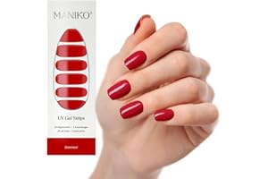 ‎MANIKO NAILS Maniko® UV Gel Strips - Selbstklebende Nagelfolie für bis zu 2 Anwendungen - Vegan & langanhaltend - Maniküre für natürliche Nägel (20 UV Gel Strips) (Statement)