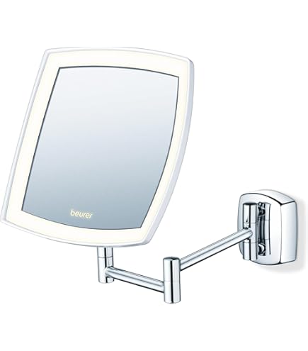 Specchio Ingranditore Da Parete 3X - Girevole 360°, Estendibile, Per Trucco E Barba - Foto 4