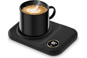 Zonopy Elektrischer USB Kaffeewärmer Kaffetasse Warmhaltend, 3 Temperaturstufen 45°C / 55°C / 65°C – USB-Elektrogetränkewärmer für Kaffee, Kakao, Tee, Kerzen – Geschenk für Frauen, Männer