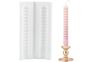 QIUMING 3D a spirale per candele in silicone Silicone Candle Mould Candle Mould Torcere lo stampo per candele Facile da smontare Per Candele Fai Da Te cena a lume di candela(zucca)
