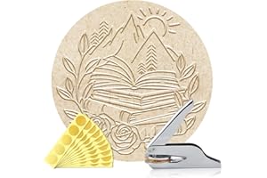ANATTASOUL Timbro per Libri Personalizzato Timbro Libro Di Montagna, Timbro Biblioteca Resistente con Manico per Libri, Biblioteca, Buste, Documenti, Inviti