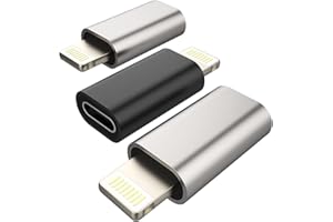 ZOYUZAN Adattatore USB C Lightning (3 Pack) Type-C Femmina per Apple Maschio Spinotto Convertitore per iPhone 14 13 12 11 Pro Max 7 8 Plus X SE XS XR Per iPad Air Type C Cavo Presa Accessori