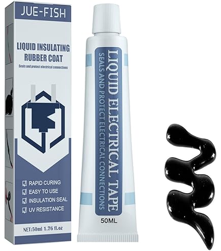 Nastro Isolante Liquido - Gel Isolante Elettrico Impermeabile Bianco E Nero - Foto 8