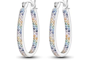 NARMO Srebro próby 925 damskie Hoop kolczyki lekkie obręcze srebrne kolczyki kocie kolczyki leniwiec kolczyki śliczne huggie hop kolczyki