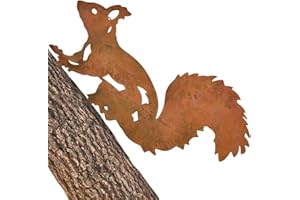 NAROSEBE Scoiattolo arrugginito 32x23 cm Pali decorativi per giardino
