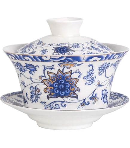 Gaiwan 155,9 G Cinese Penoy Tazza Di Tè Qinghua Porcellana Tazza Di Tè Gongfu (Dragone E Fenice