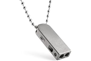 KeyUnity Fischietto d'emergenza in Titanio, Fischietto edc per Il Campeggio all'aperto, l'escursionismo e l'allenamento