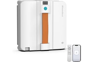 Mamibot W120-DP fönsterrengöringsrobot, sprayfunktion, intelligent banplanering, dubbel kors-vattenstråle, fjärr- och appkontroll för glasrengöring