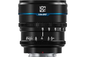 SIRUI 55mm T1.2 Night Walker Cine Cinema obiettivo obiettivi lens lenti lente,con messa a fuoco manuale ad ampia apertura(RF Mount,MS55R-B)
