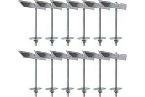 ACONDE 12 tacos basculantes de acero al carbono galvanizado, M6 x 100 mm, tacos plegables para colgar objetos pesados en paneles de yeso para tablas de cortina, paneles de yeso, ladrillos de hormigón, techo