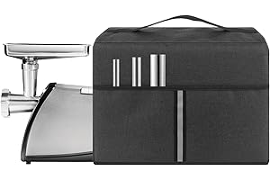 Kingshion Electric Meat Grinder Dust Cover Heavy Duty Meat Grinder Sausage Stuffer Dust Cover Dust Cover Compatible with Most Electric Blenders - Dark Grey