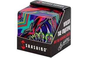 SHASHIBO Shape Shifting Box - Award-Winning, Patented Sensory Cube w/ 36 Rare Earth Magnets - Extraordinary 3D Magic Cube – Sensory Toy Transforms Into Over 70 Shapes (Chaos- Artist Series)