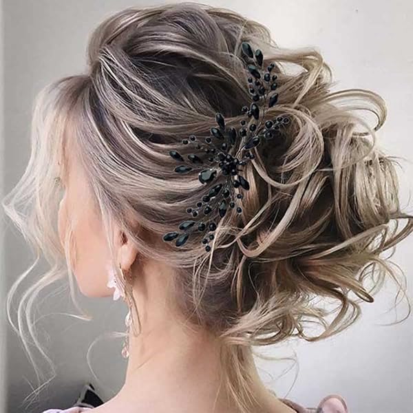 Lurrose Haarnadeln Mit Kristall-Blättern – Goldfarben, U-Form, 6-teilig, Für Hochzeit & Dutt