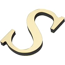 PATIKIL 3D Acrylique Alphabet Miroir Paroi Autocollants Lettre B